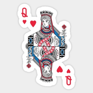 Queen Of Hearts Sticker